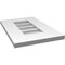 Ekena Millwork Vertical Surface Mount PVC Gable Vent: Non-Functional, w/ 3-1/2"W x 1"P Standard Frame, 12"W x 18"H GVPVE12X1801SN - alternate 2